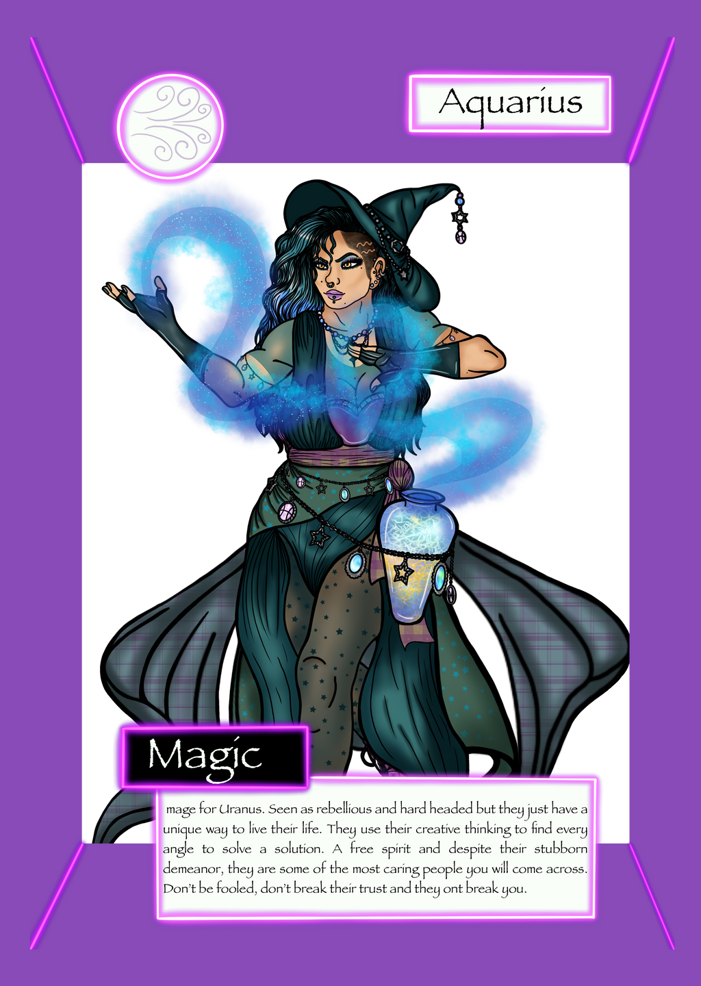 Aquarius trading card