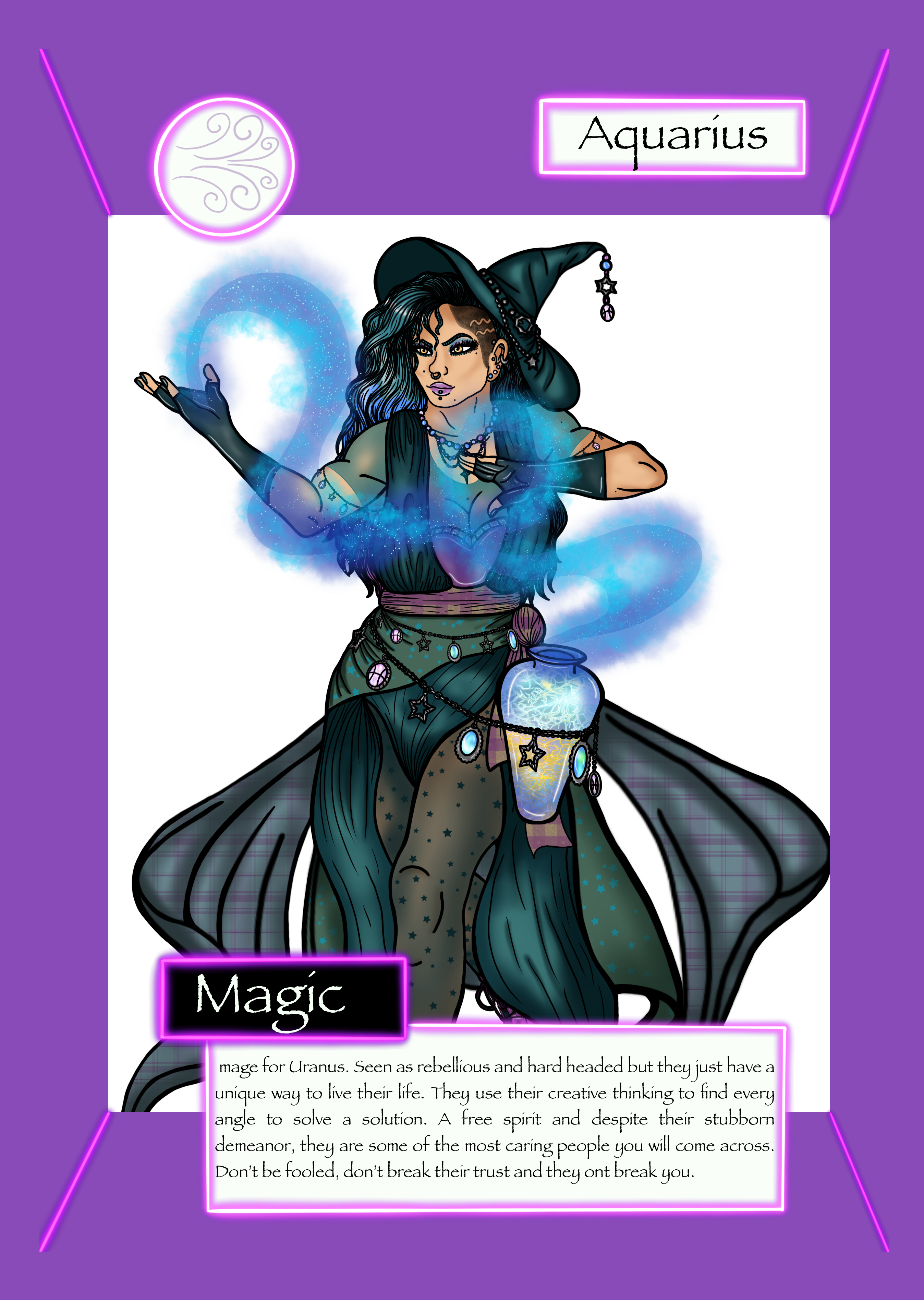 Aquarius trading card