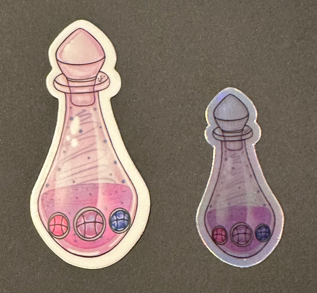Bisexual potion stickers