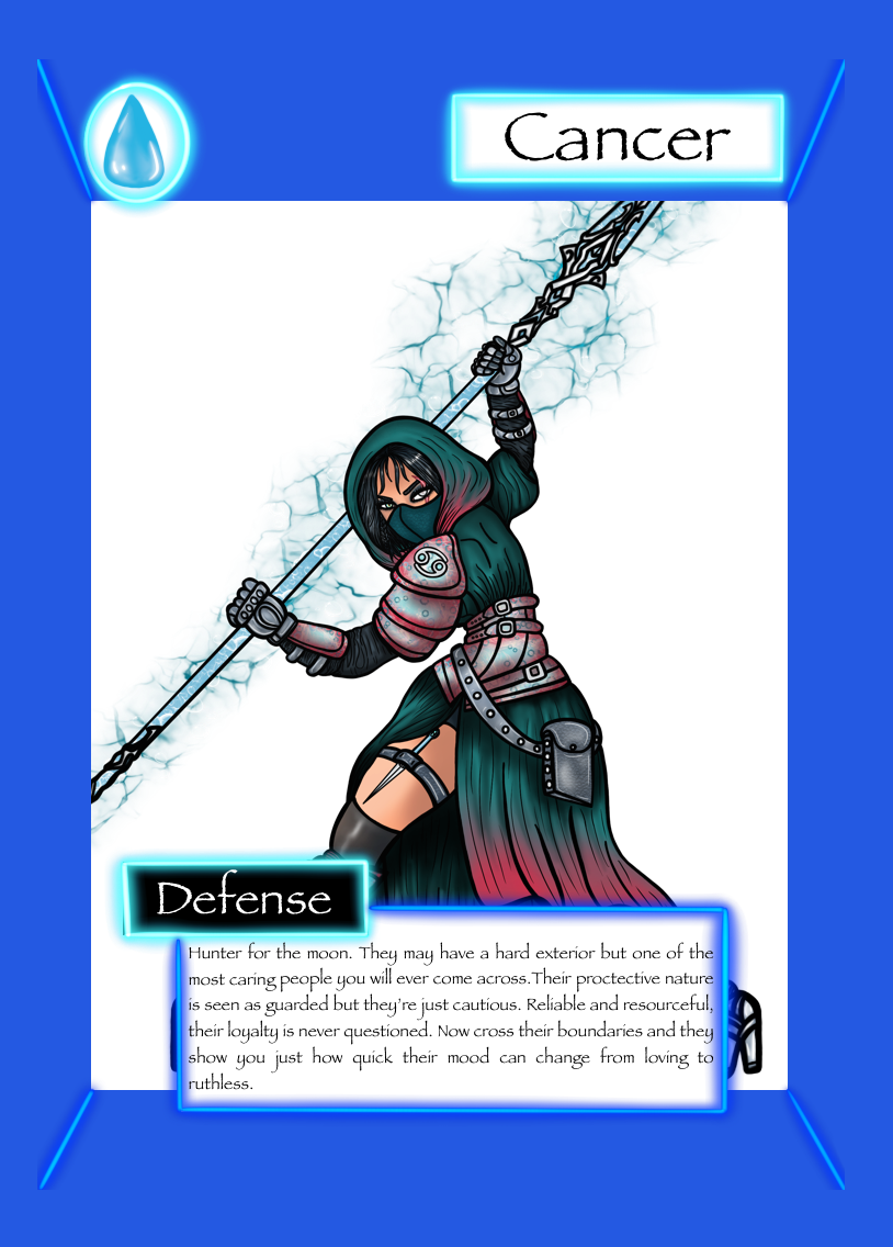 Cancer trading card