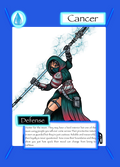 Cancer trading card