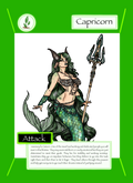 Capricorn trading card