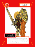 Leo trading card
