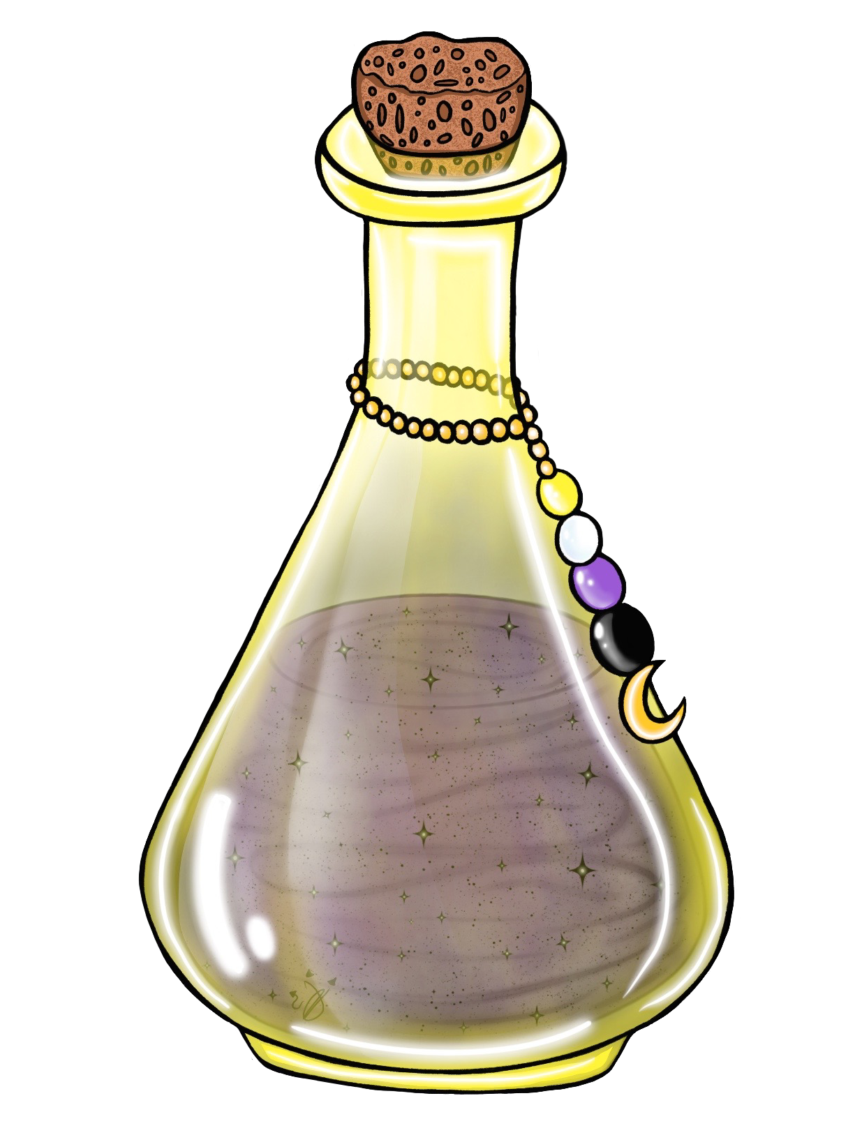 Nonbinary potion stickers