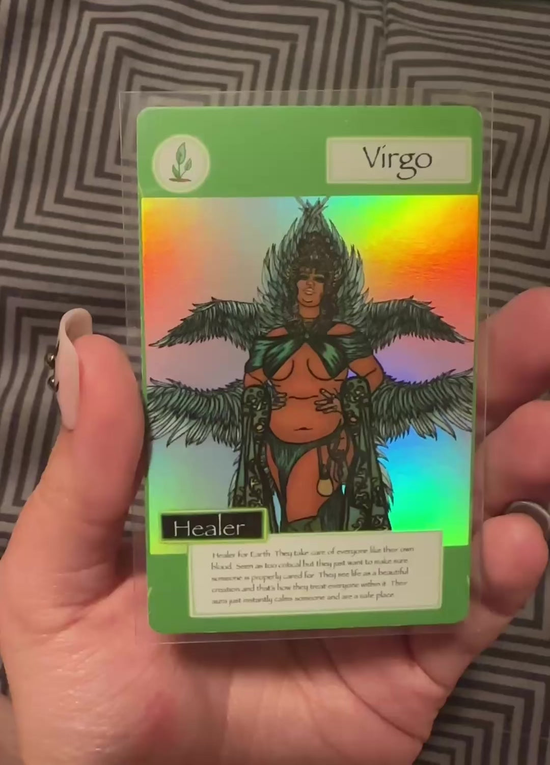 Virgo trading card
