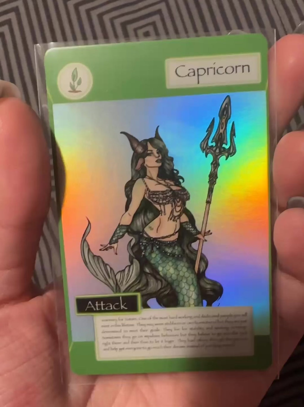 Capricorn trading card