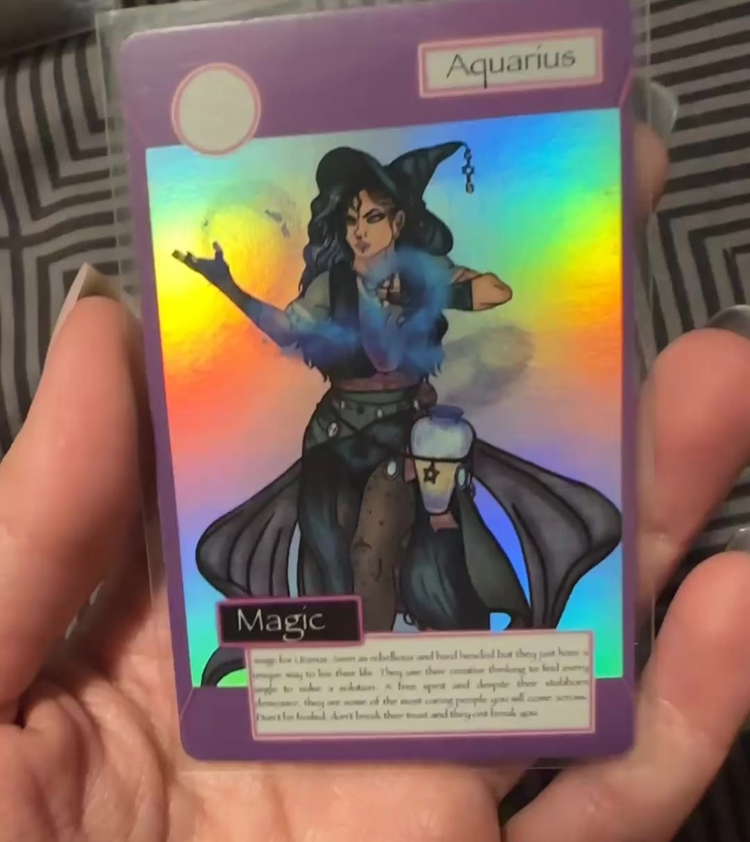Aquarius trading card