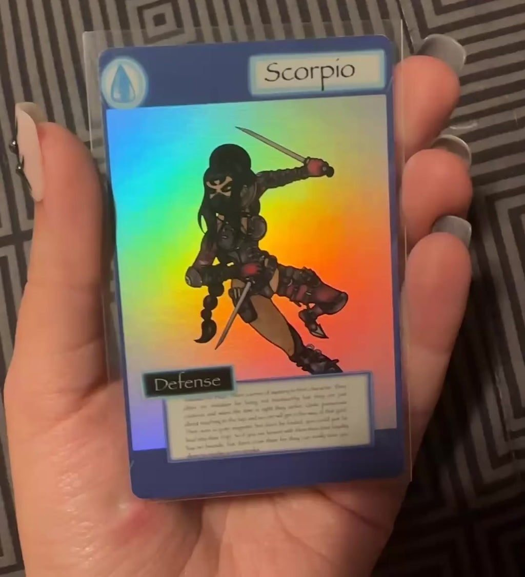 Scorpio trading card