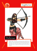 Sagittarius trading card