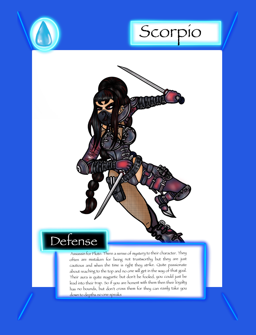 Scorpio trading card