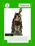 Taurus trading card