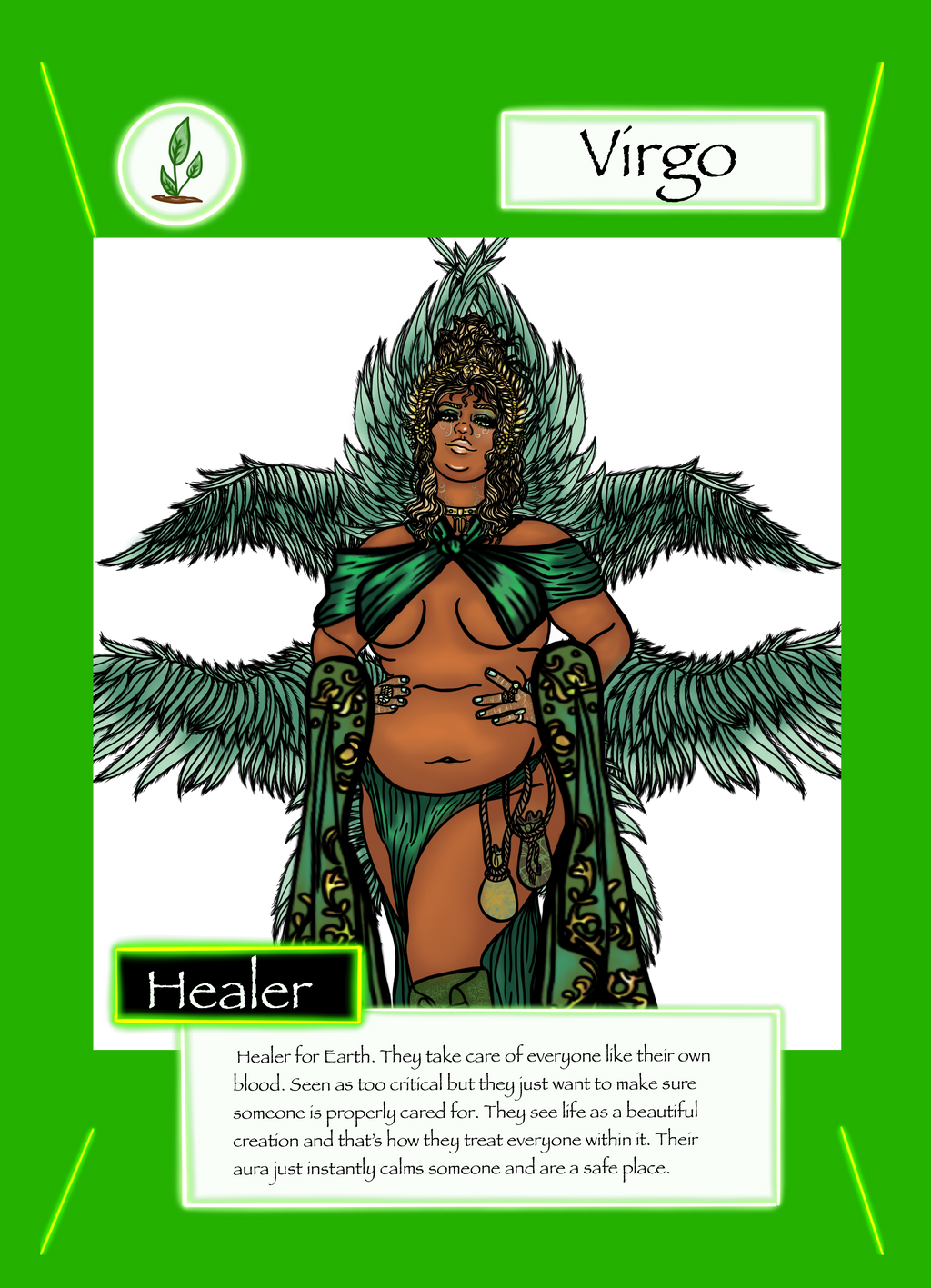 Virgo trading card