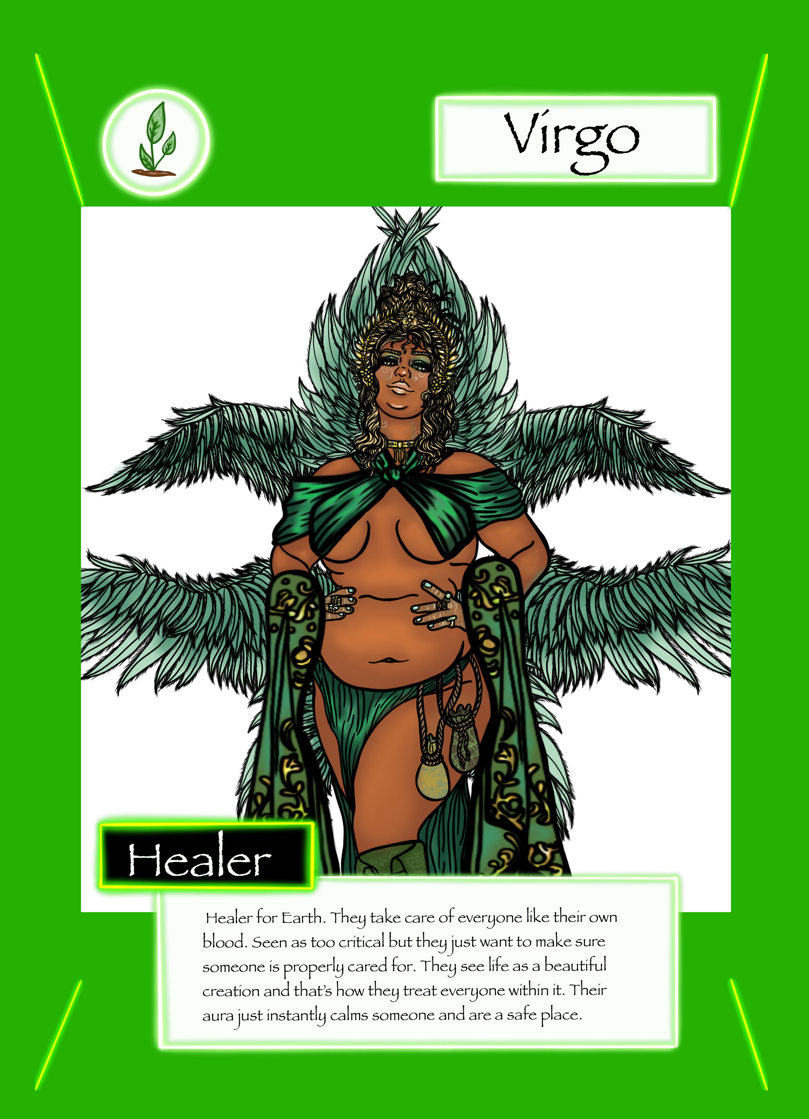 Virgo trading card